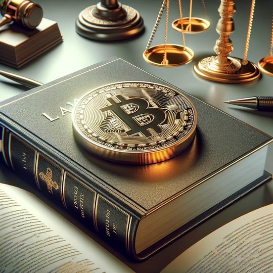 A Bitcoin on a Law Book