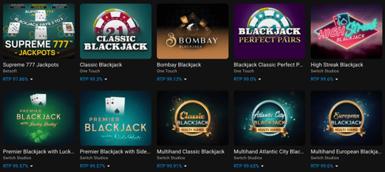 Cloudbet Blackjack Games