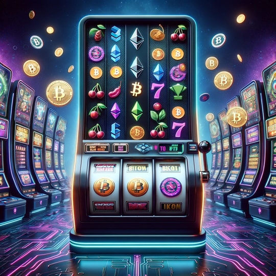 A Slot Machine on a Crypto Casino Site