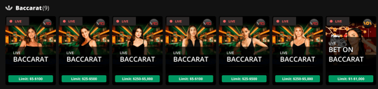 Wild Casino Baccarat