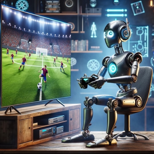 A Bot playing a Soccer Game