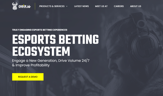 Oddin.gg website for crypto esports betting 