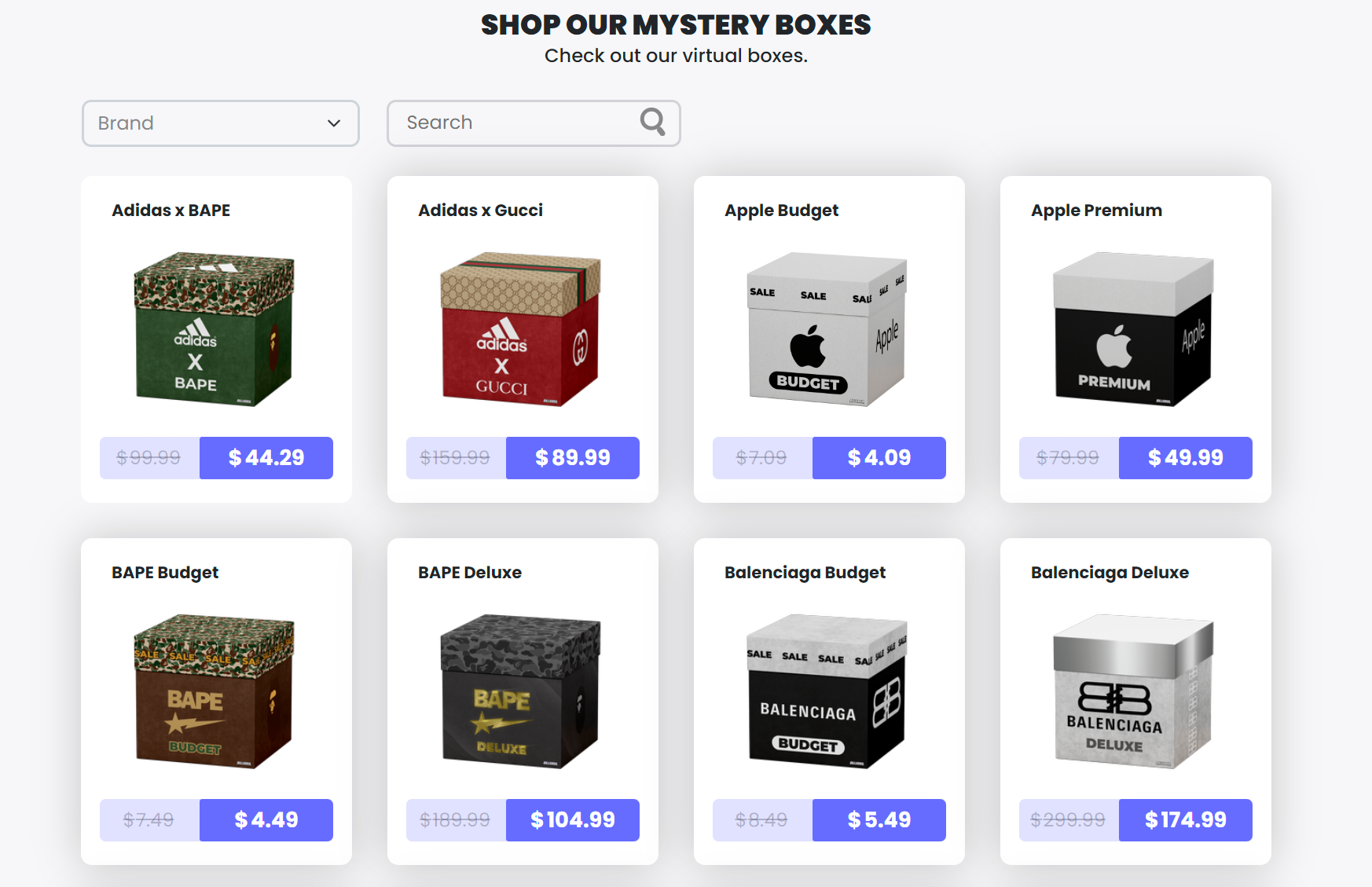 RillaBox's Mystery Box Selection 