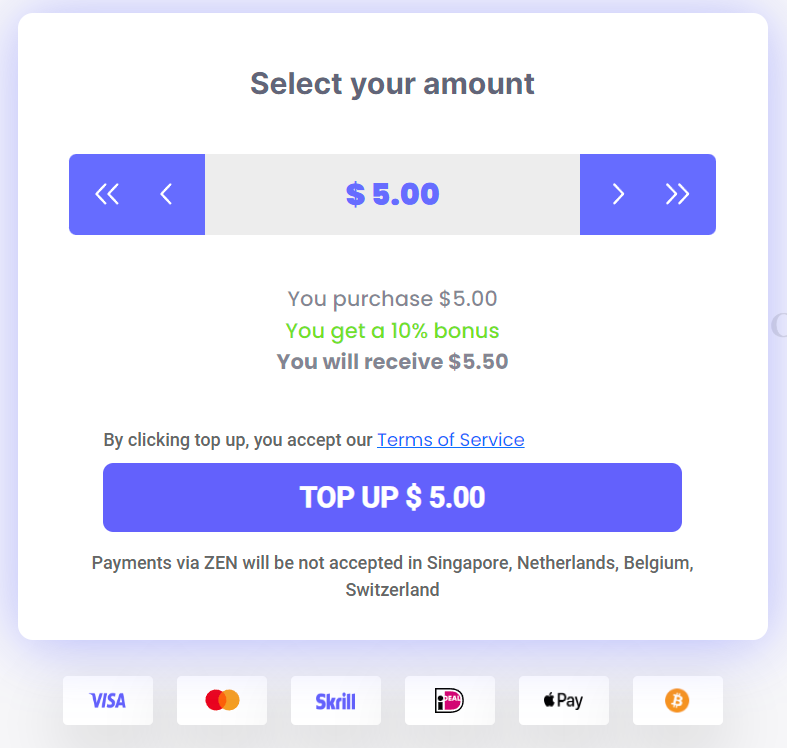 Payment Methods for Mystery Box Website Rillabox 