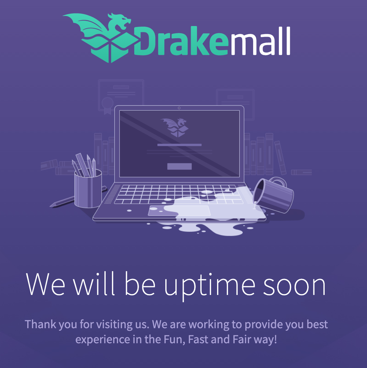 Grammar and spelling mistakes on Mystery Box website Drakemall 
