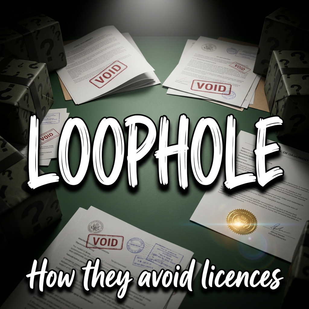 Five legal frameworks mystery box sites use to dodge a gambling licence — pick one