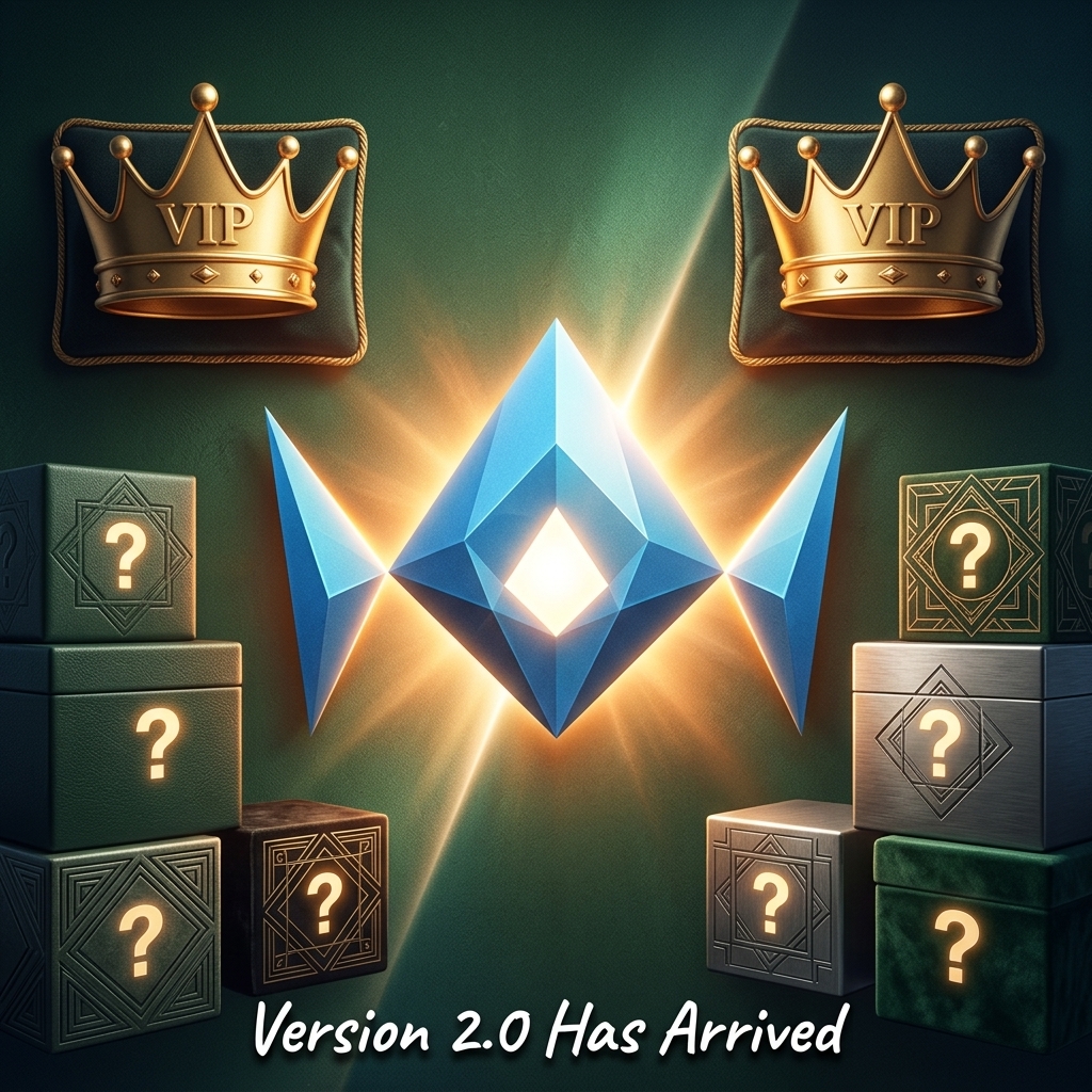 LuxDrop 2.0 is live — every player is now a VIP, plus a new market and shop