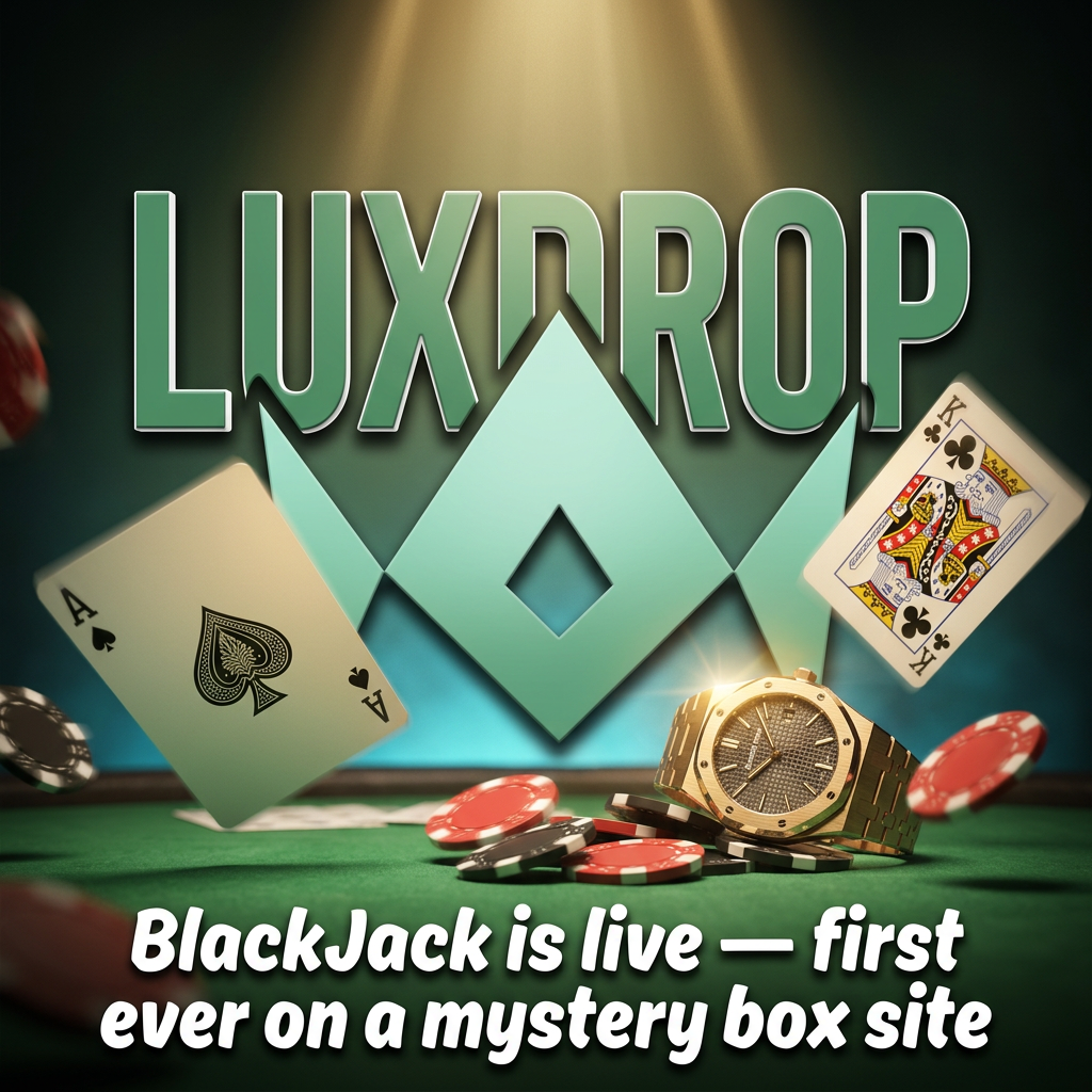 LuxDrop launches BlackJack in Oct 2026 — same luxury prizes, one hand instead of a box